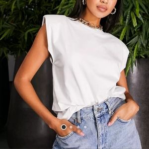 ASOS Design relaxed shoulder pad tee